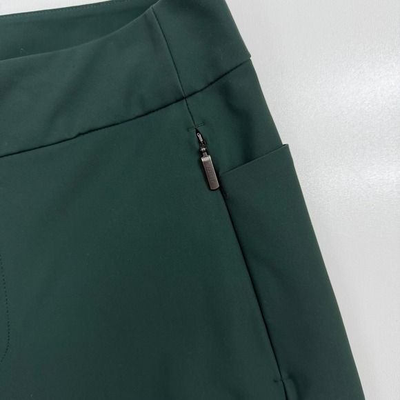 Athleta Stellar Trouser Women 6 Green Excellent Tapered Travel Workwear Pants - Picture 3 of 7